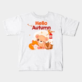 Cute Bear watercolor Kids T-Shirt